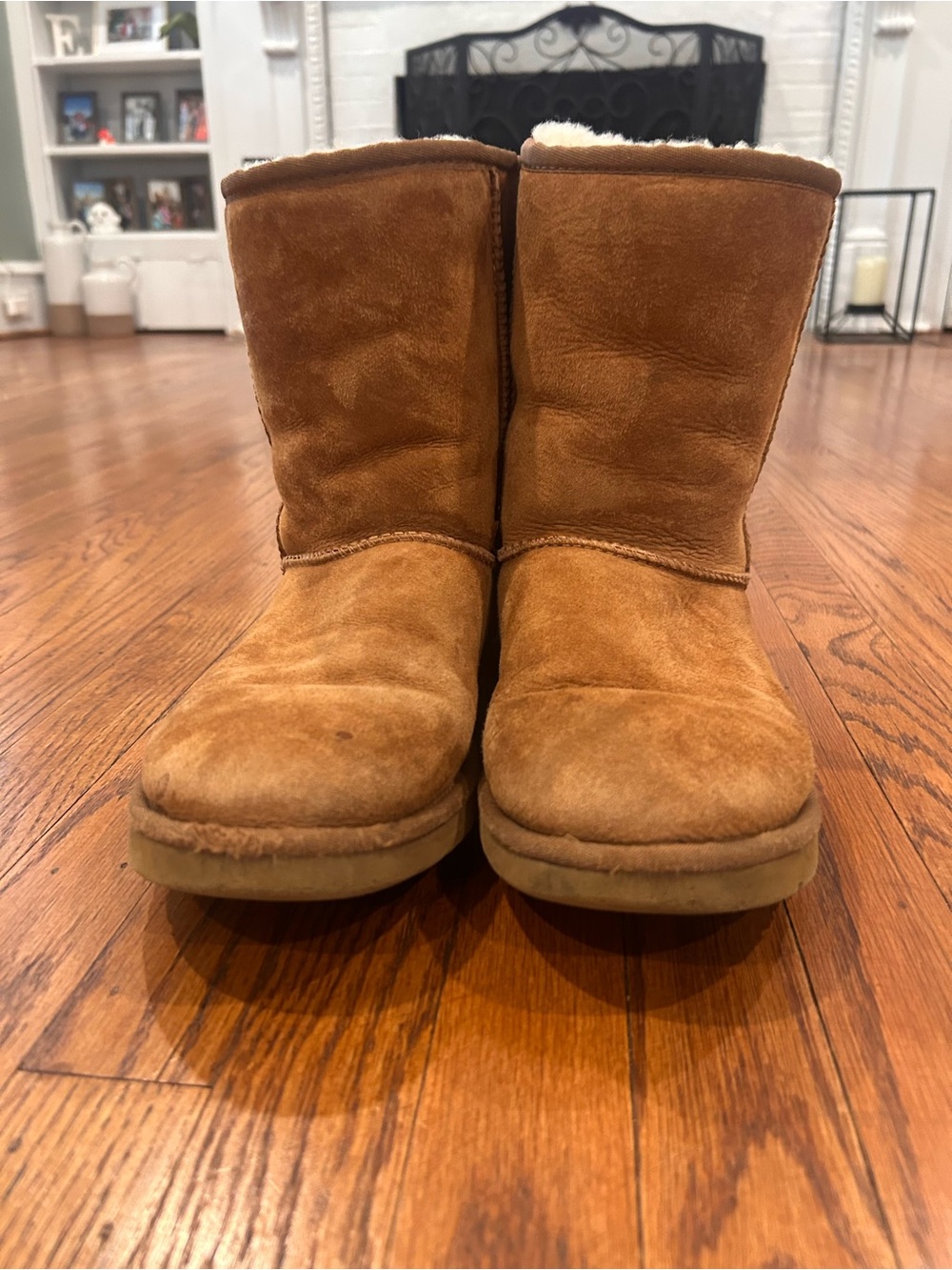 Uggs Tan Shearling-Lined Winter Boots